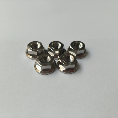 DIN6923 Titanium Hexagon Nut With Flange Industry And Automobile Motorcycle
